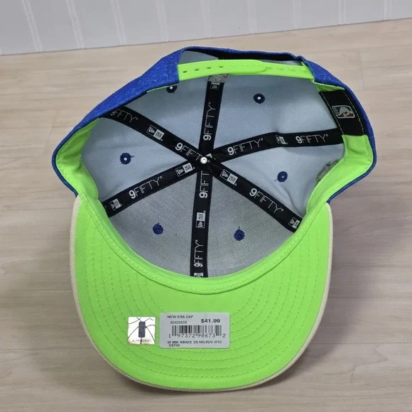 New Era NBA Men's Milwaukee Bucks 2023 City Edition 9FIFTY Snapback Hat New - Picture 6 of 8